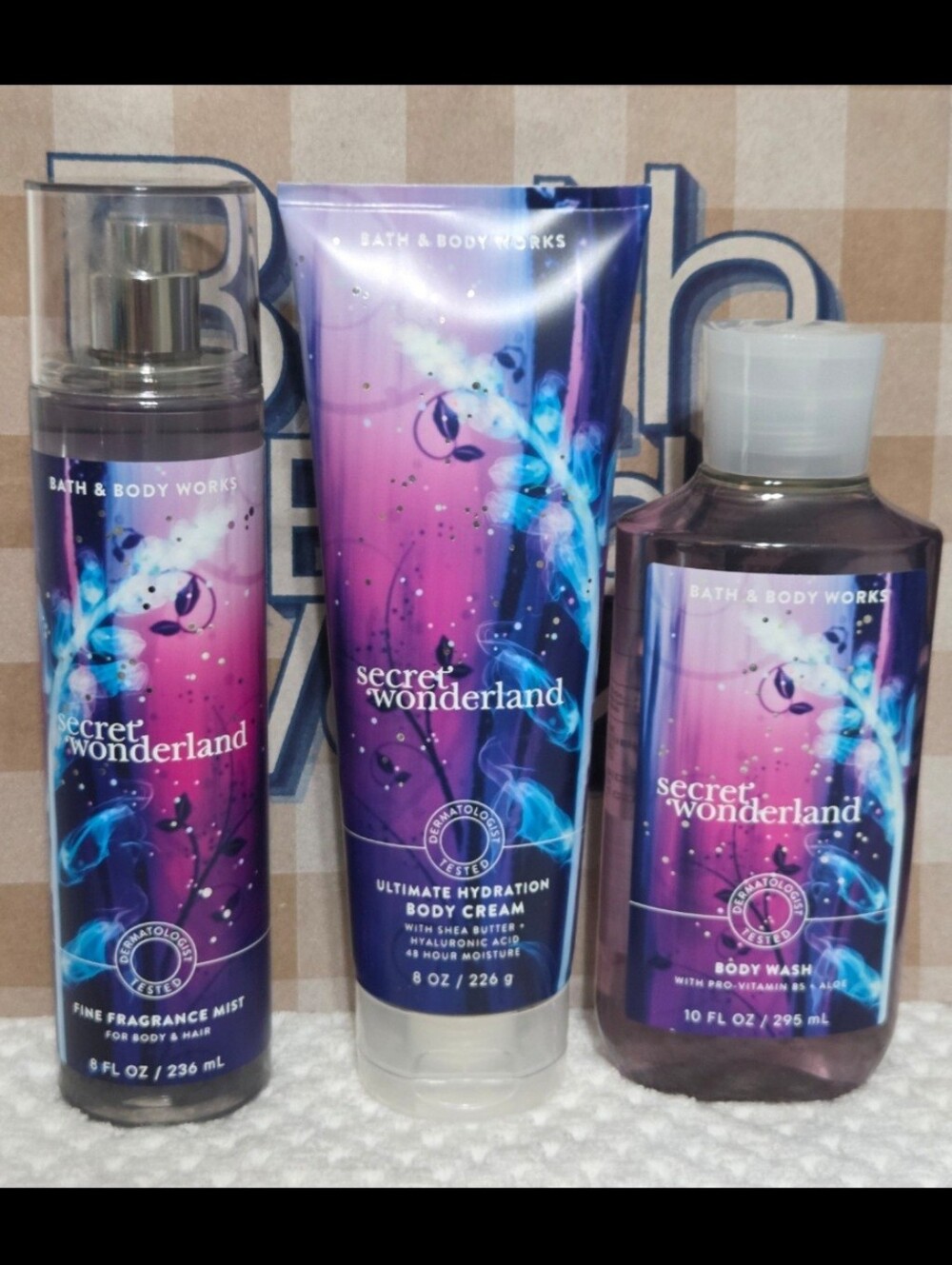 Bath and Body Works Secret Wonderland Bundle 3PC New!